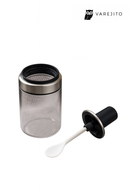 Porta Temperos de Vidro com Colher