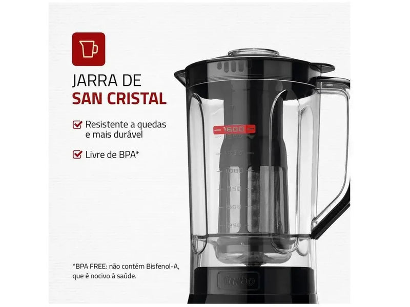 Liquidificador Mondial Turbo Power L-99 FB 550W com Filtro – 110V
