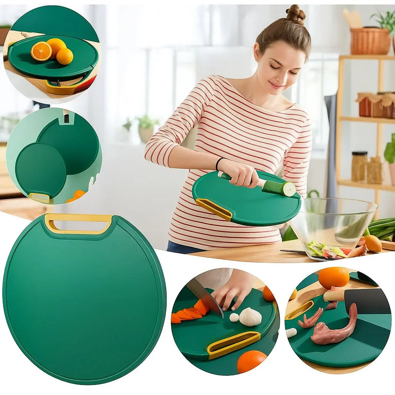 Tábua de Corte Antibacteriana para Cozinha – Resistente a Mofo, Rachaduras e com Alça Ergonômica